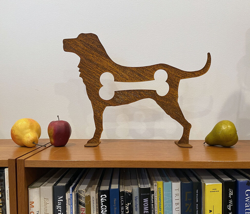 dog sculpture
